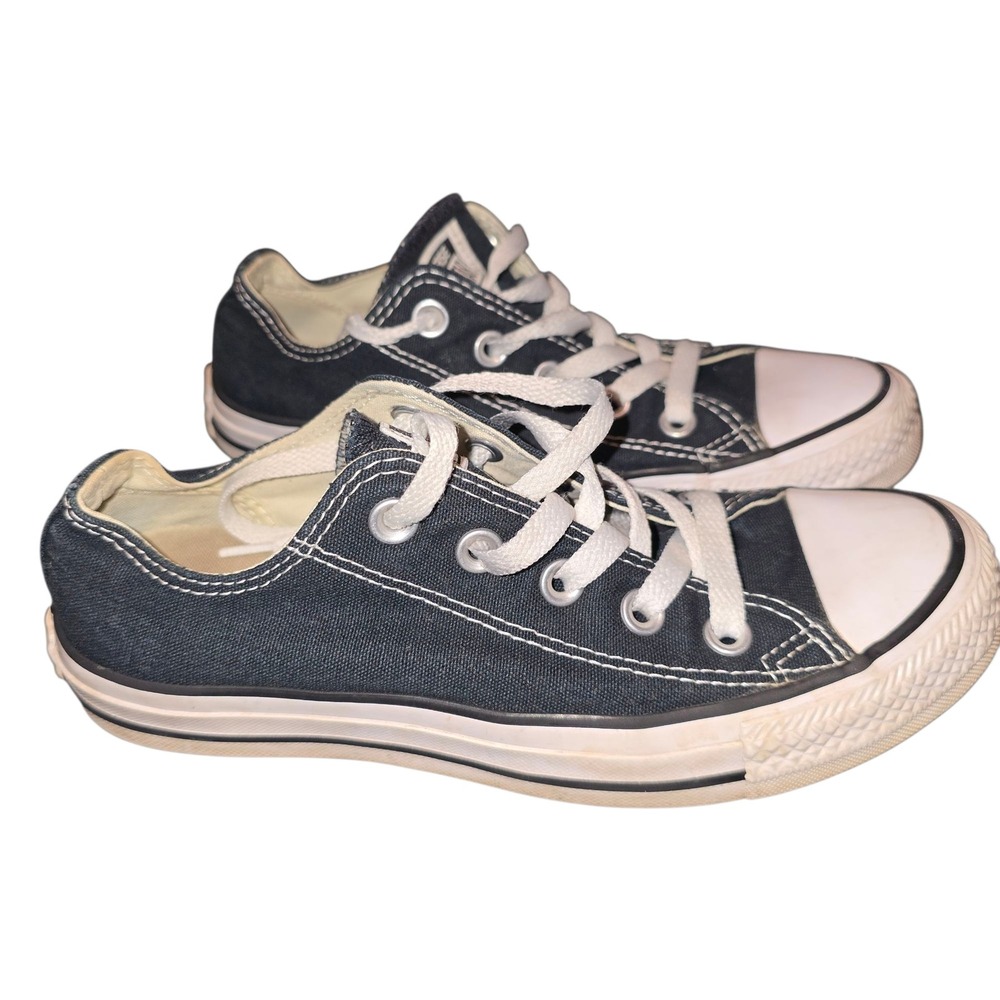 Converse All Star Canvas Sneakers Low Top Casual Shoes Black Size 5